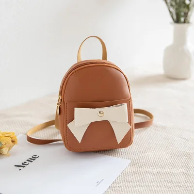 FLB202 bow decor 2020 mini pu leather designer bag hiking backpacks