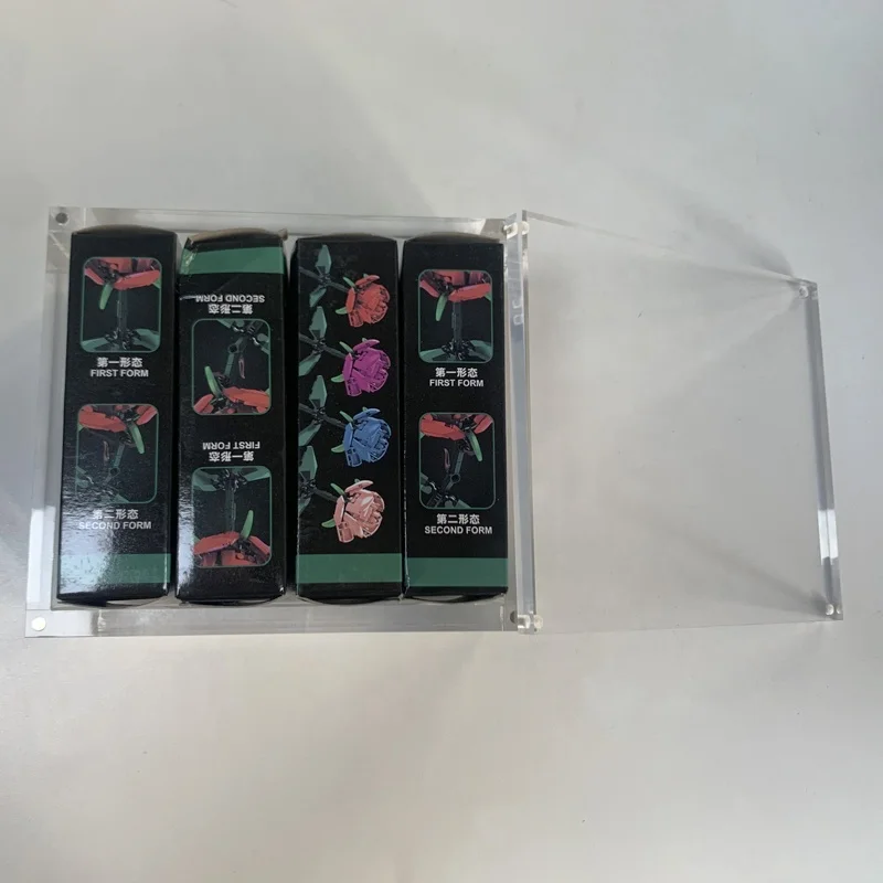 Luxury Acrylic Display Packing Box Clear Plastic Storage Box Organizer 10mm Thickness Customized