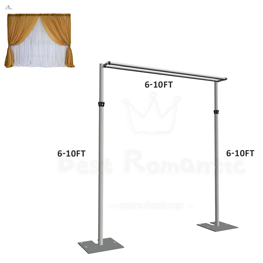 Aluminium wedding backdrop stand pipe and drape rental for birthday party