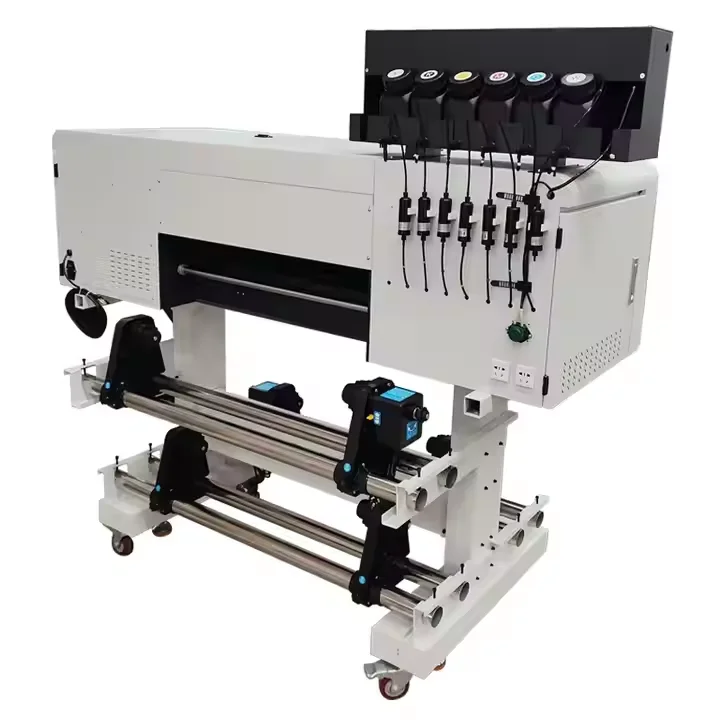 60 см UV xp600 * 3 dtf принтер uv A1 рулон в с ламинатор для наклейки