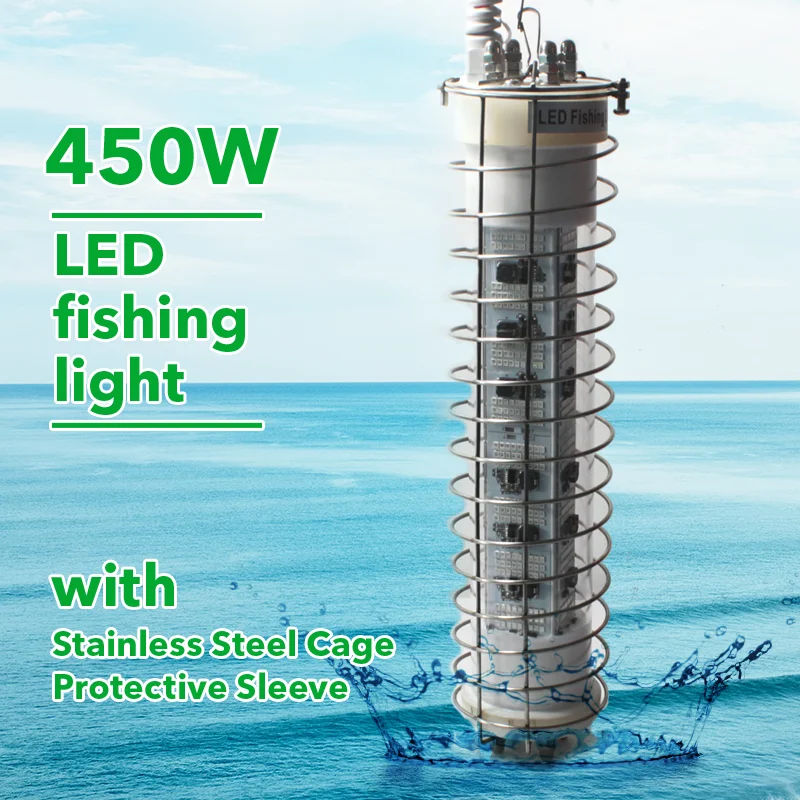 Commercial fishing lights New Deep Drop Green Underwater LED Fishing Lamp fish Lure lights