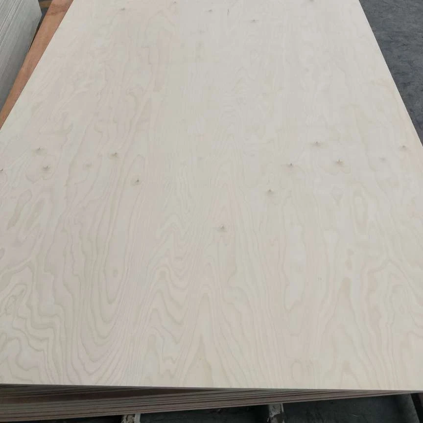 Wholesale 3mm 6mm 18mm Wood Veneer Plywood Sheet 4x8ft Birch Plywood