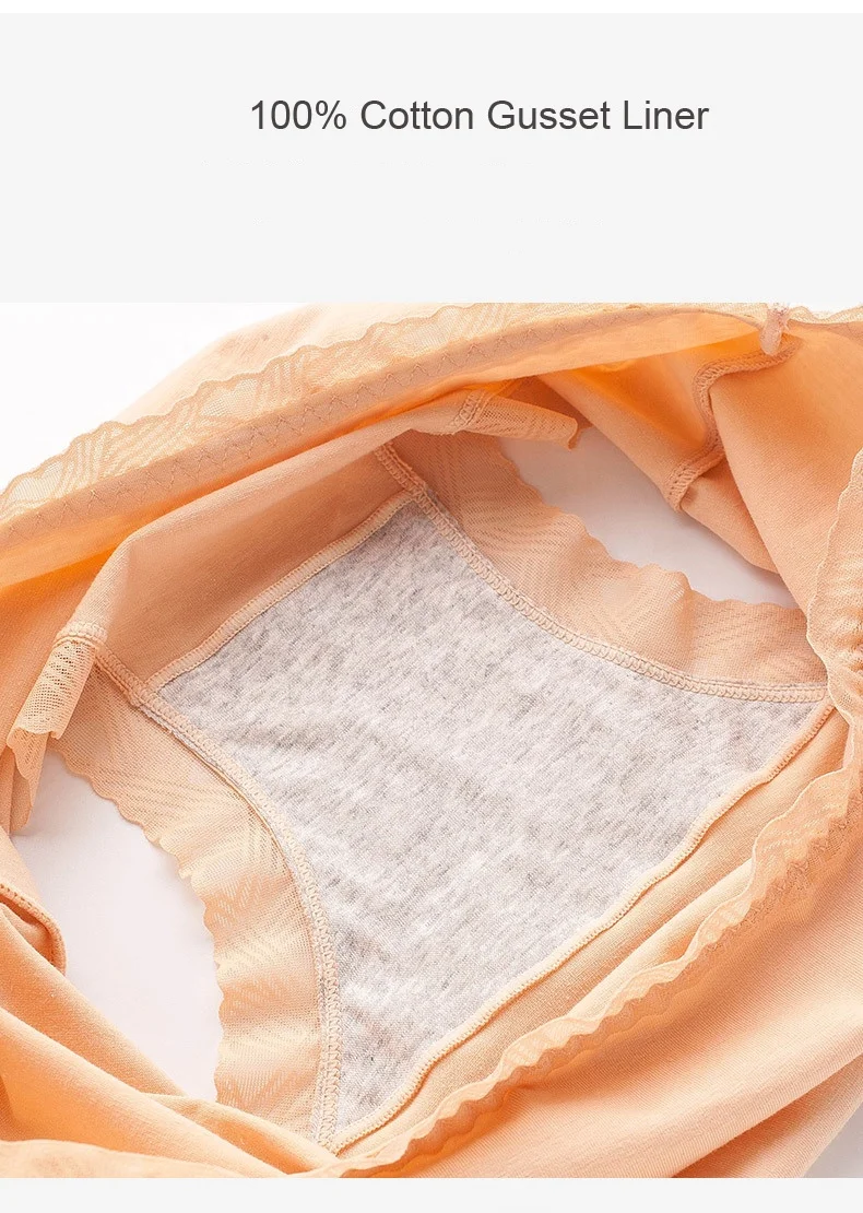 Seamless Body Shaping Pants Lace Trim Ladies Briefs Waist Shaping Panties Ladies Slim Shape Underwear Nylon / Cotton