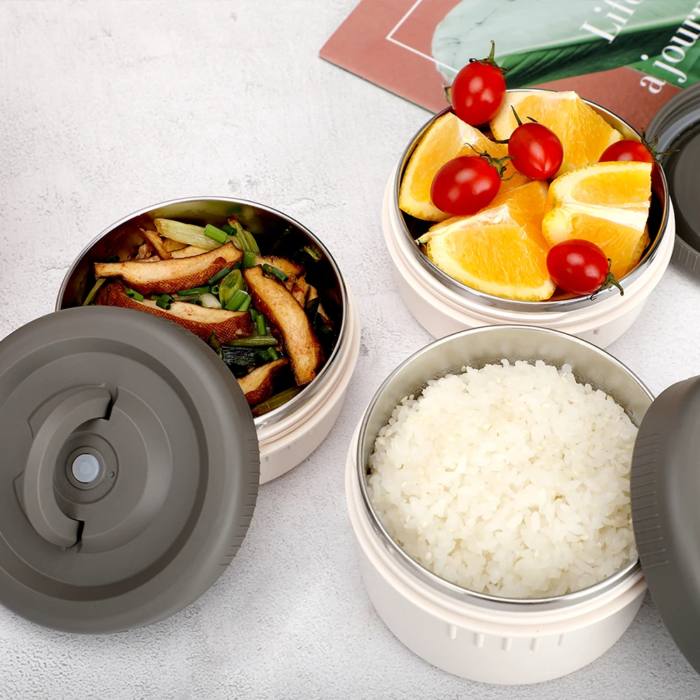 Wholesale Food Grade Stackable Insulated Soup & Lunch Bento Box Leakproof Vacuum Food Storage Containers for Office Use