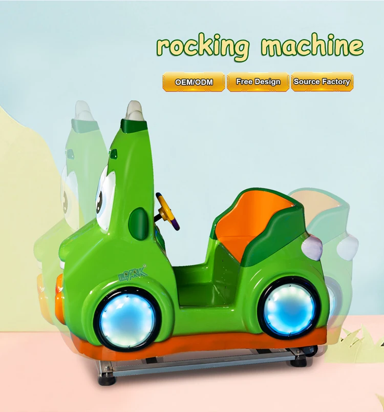 Wholesale High Quality Happy Music Didi Car Kids Swing Rocking Car Toy Riding Machine Movable Cartoon Kiddie Ride