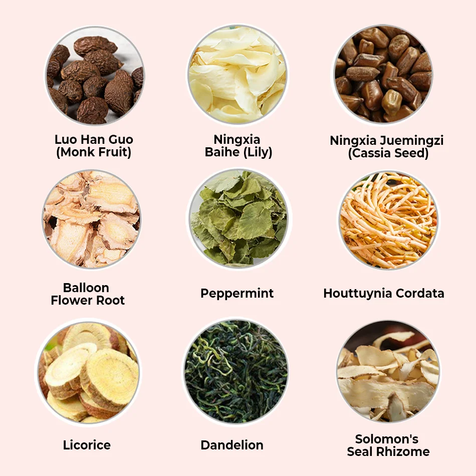 Natural herb organic tea bag Cleanse & Soothe tea for smokers