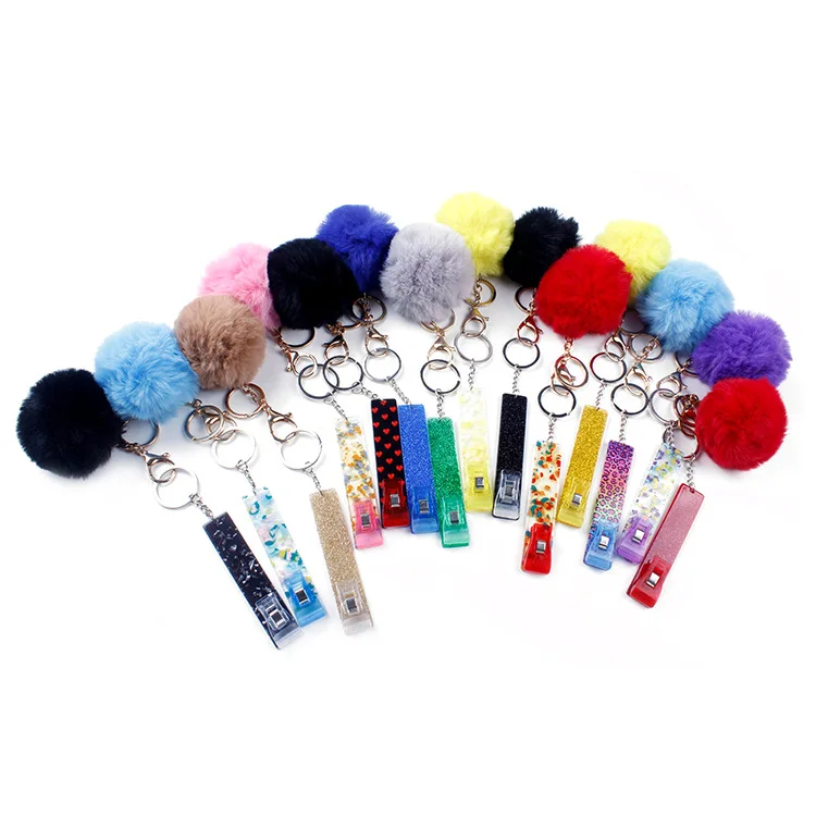 Hot Sale Custom logo atm card grabber Acrylic Material Acrylic Keychain Card Puller credit card grabber for long nails
