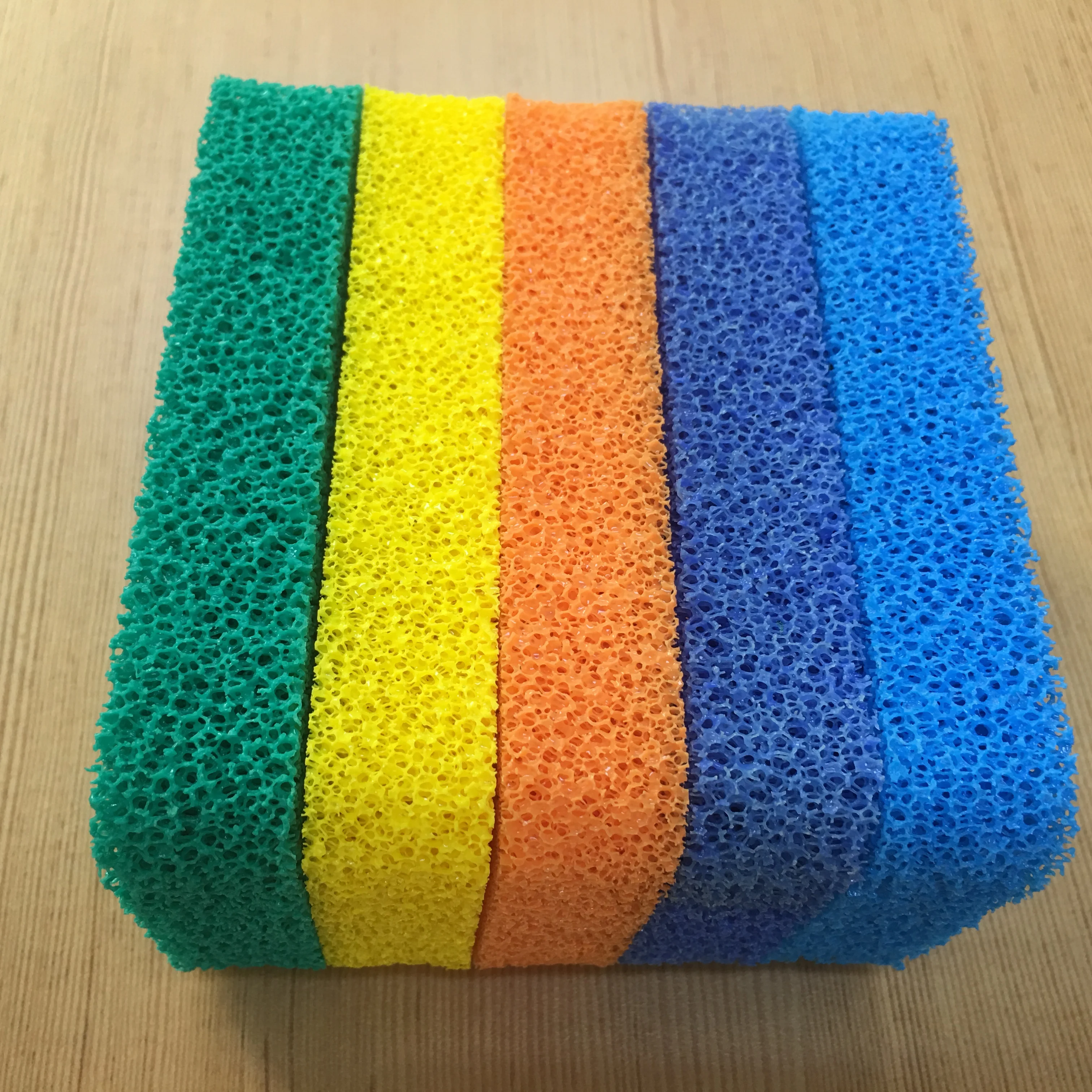 Open cell Odor Resistant Kitchen cleaning Silicone Sponges