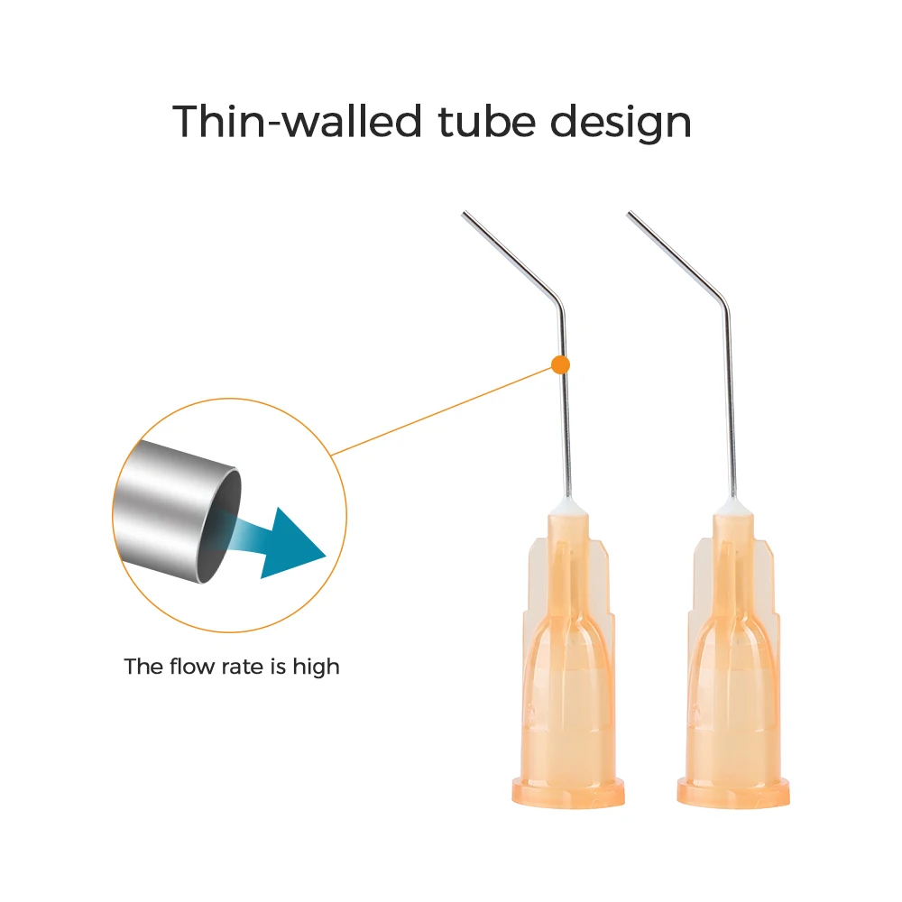 KDL Irrigation Needle 23G/25G/ 27G/30G Dental Irrigation Needle Tip Blunt Needle End-Closed Side Vent Hole