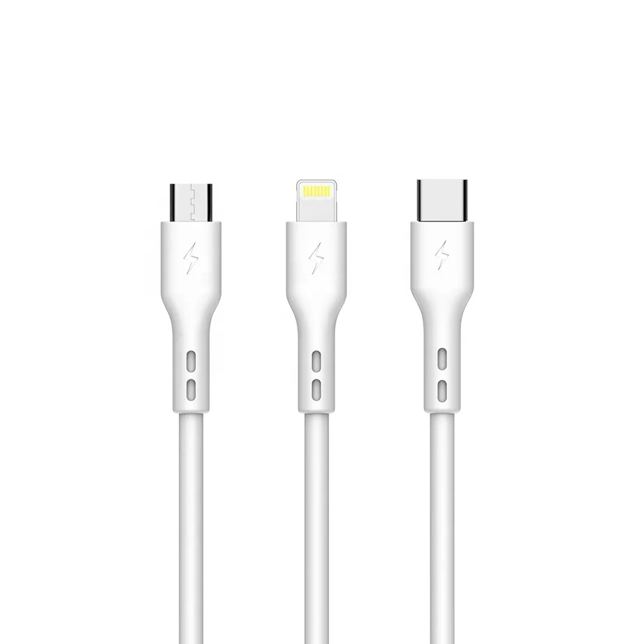  3 в 1 USB-кабель для быстрой зарядки и передачи