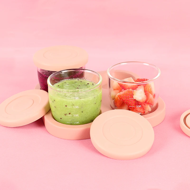 Eco-Friendly Glasses Air Tight Kitchen Grain Rice Box Glass Storage and Container Set for Food With Silicone Lid