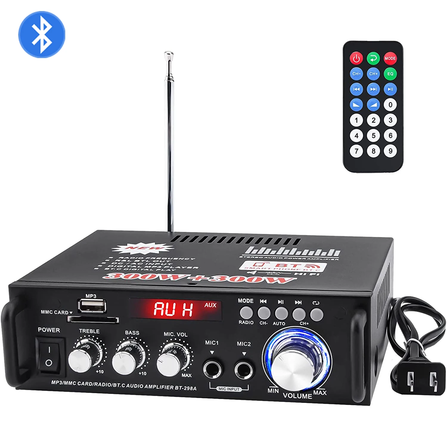 Cheap mini hifi home car support Smart Phone iPhone iPod MP3 Bass Treble stereo Control System Power Supply audio amplifiers