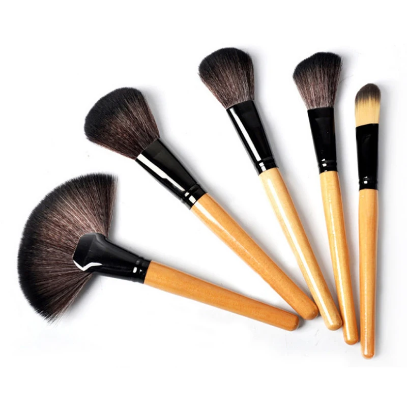 Factory Free Sample High Quality Custom Logo professional women soft synthetic hair 24pcs makeup brush