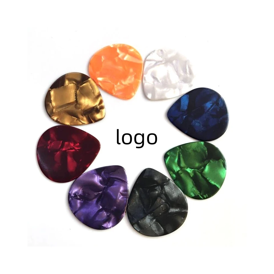 Cheap Wholesale Custom Logo Colorful Celluloid Guitar Plectrums Guitar Picks