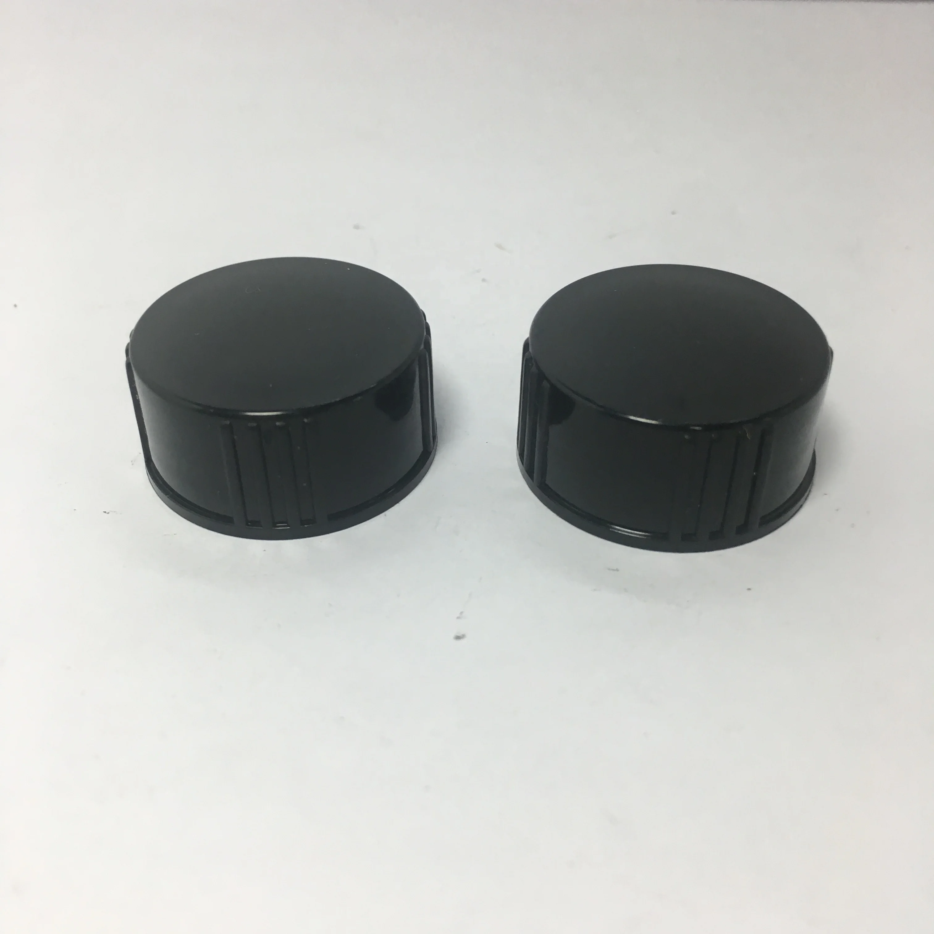 22mm Black plastic PP Cap/Black Polycone Caps for 4oz boston glass bottle