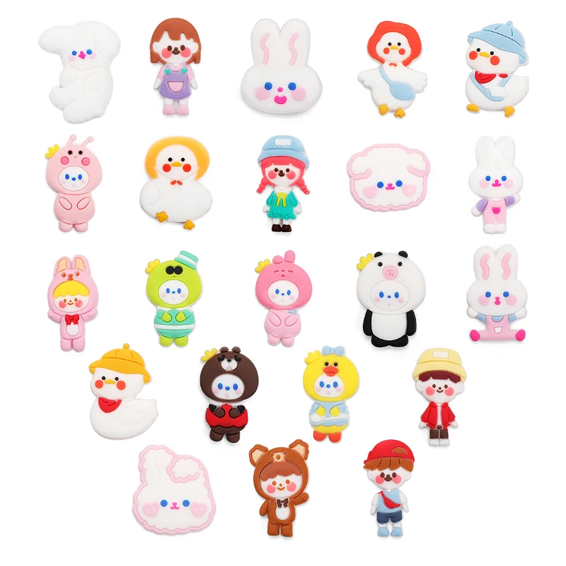 Cartoon Korea croc charms custom pvc children shoe lace charms custom croc charms wholesale Via DHL/Fedex