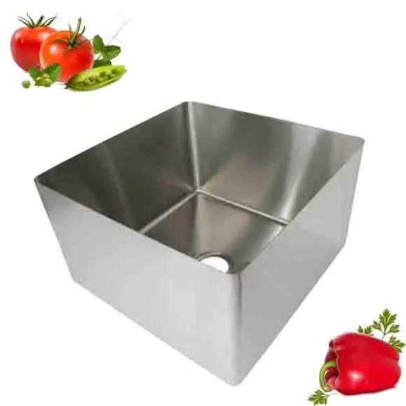 Раковина в сварном шве большая чаша для сварки 201 и 304 нержавеющая сталь 22 / 20 /18 16 14 га толщина серебристый квадратный современный отель