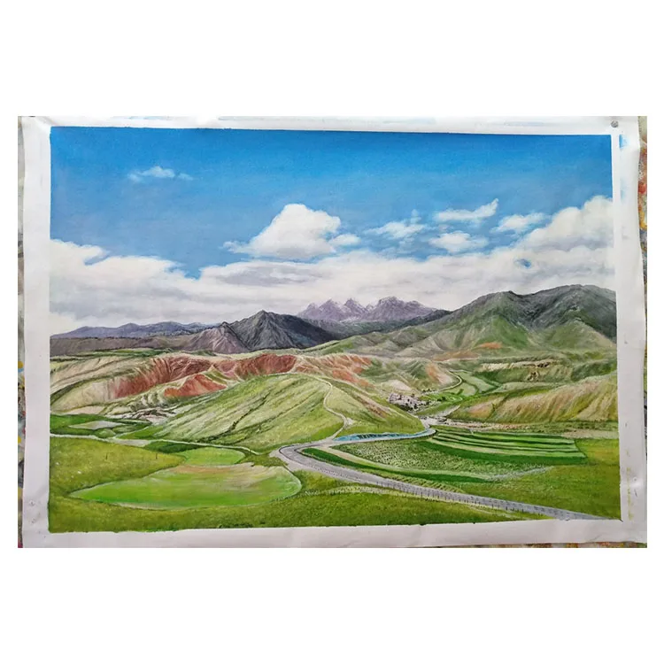 Wholesale Exquisite Craftsmanship Landscape Morden Abstract Oil Canvas Flower Painting