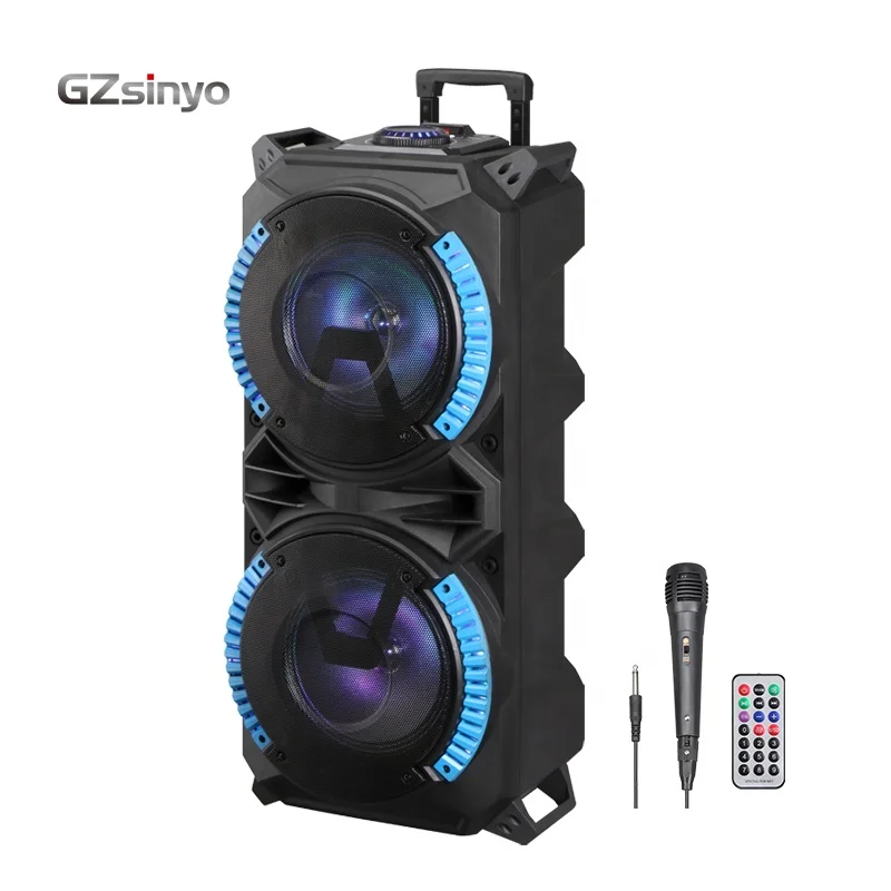 Hot Sale Outdoor Speaker Wireless Portable Blue tooth With Microphone Trolley Blue tooth Speaker