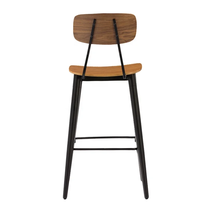 Bar Furniture Bent Plywood High Wooden Bar Stools
