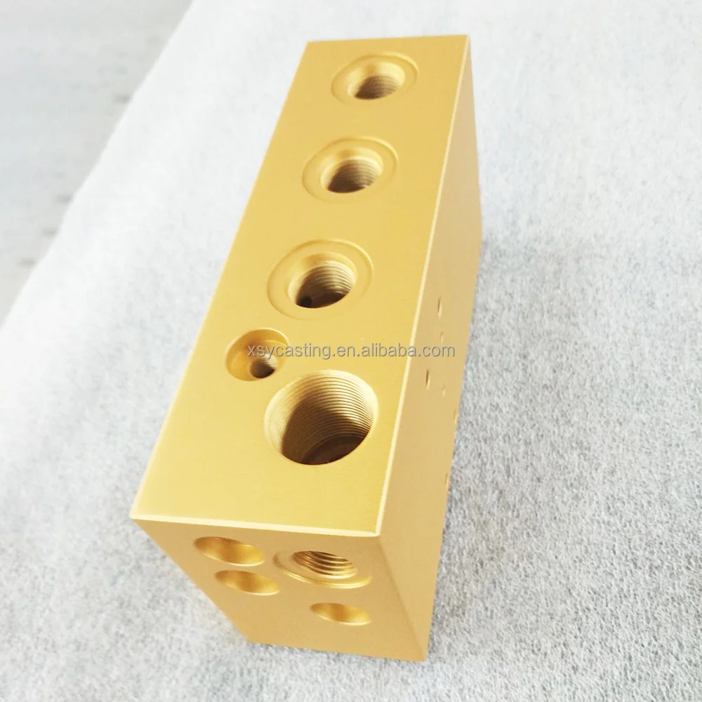 Customized Quick Coupling Piston Distributor Brass Manifold Block for Lubrication System