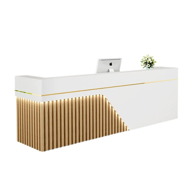 Custom Luxury Hotel Reception Counter Front Desk Design Checkout Counter