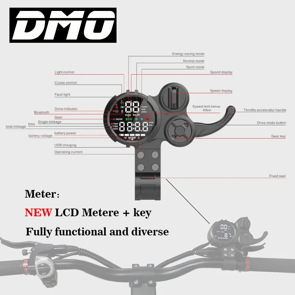 Dokma D-MO Dual motor scooter 1200W escooter  single motor 18Ah stock 48v 40-50km/h electric scooter