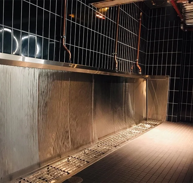 Malaysia customized anti-splash hospital school college floor standing sensor stainless steel male urinal