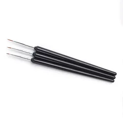Hot Sale Detail Liner Nail Brush Set,3pcs Plastic Handle Calligraphy Art Liner Brushes