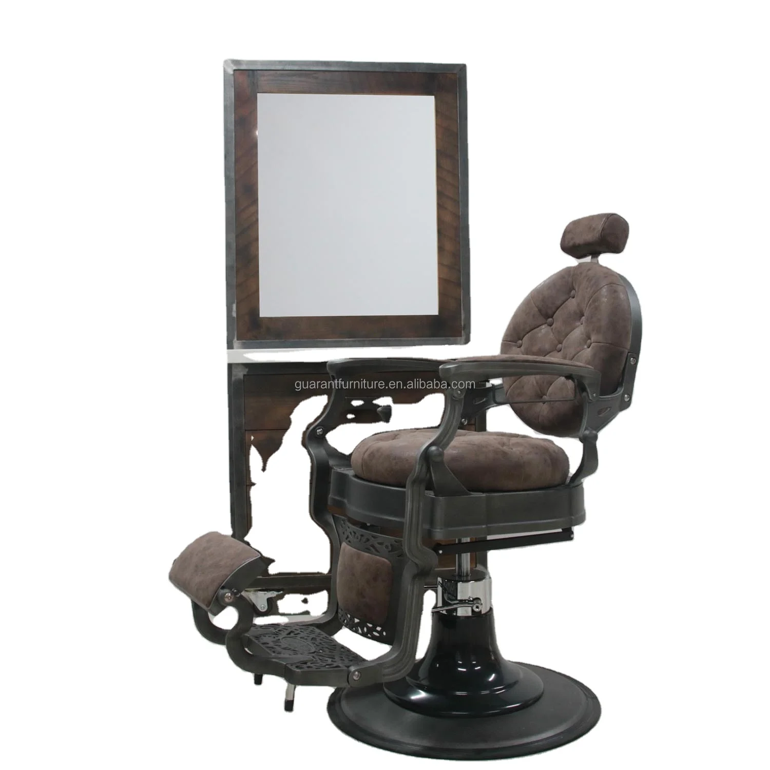antique barber mirror station barber styling chairs with mirror for sale