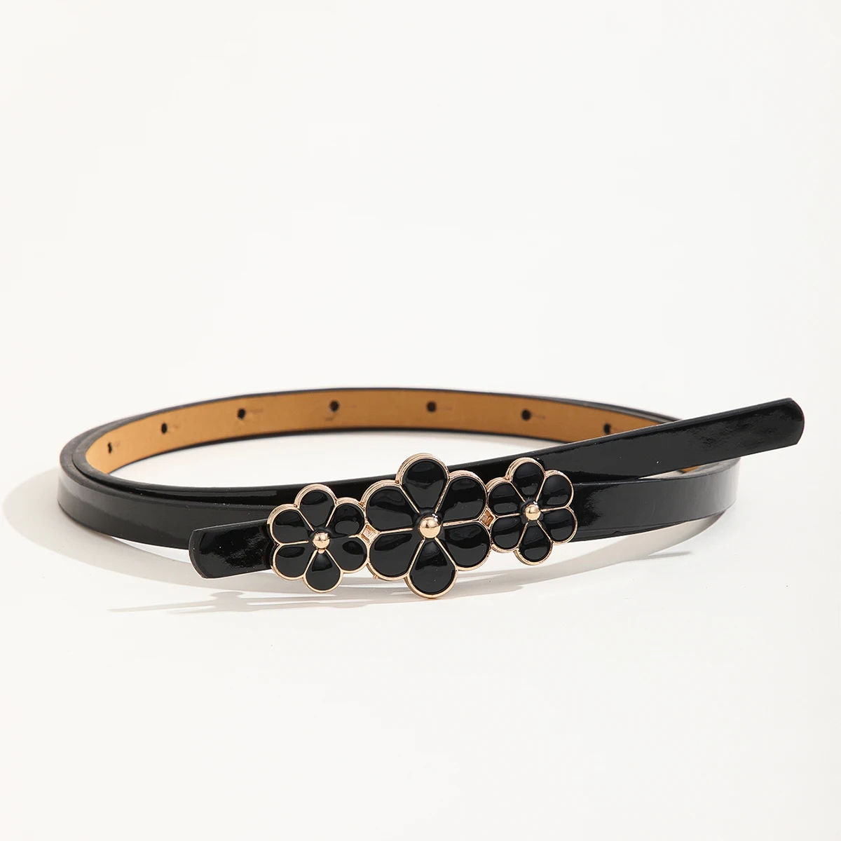 Factory Sale Adjustable Female Waist Chain Dress Sweater Decoration Fine Belt Maple Buckle Belt For Women