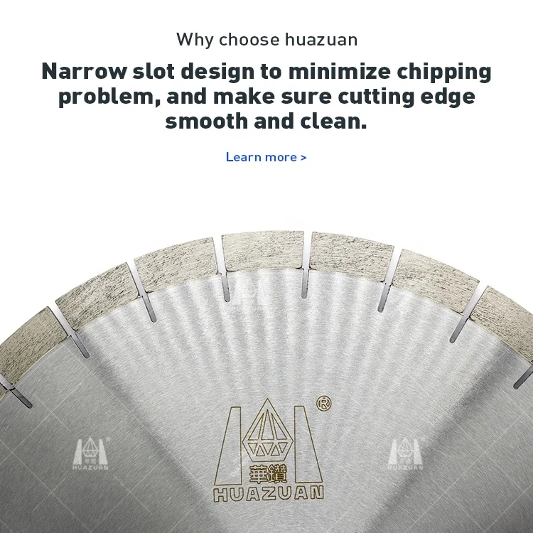 Huazuan Silent Type Diamond Saw Blade for Quartz Artificial Stone