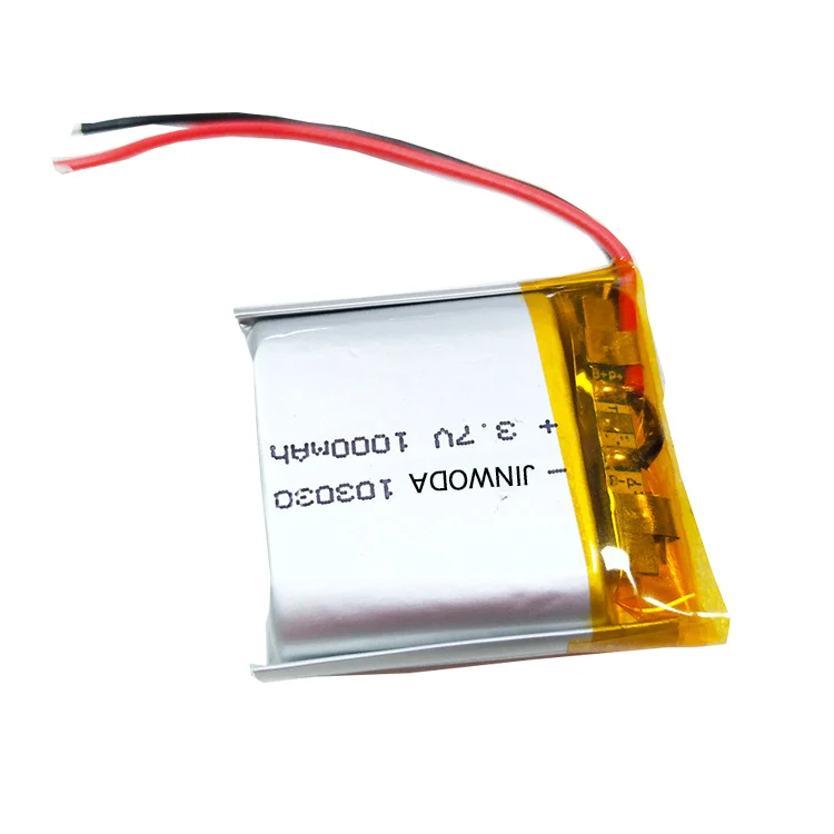 3.7V polymer lithium battery rechargeable 103030 universal warm handbag breast pump custom 1000mah battery cell