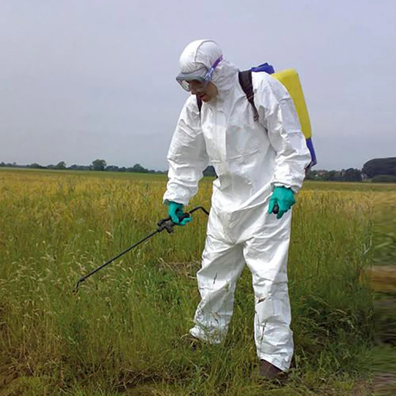 OEM Type 5/6 Coverall ppe Kit Suit Anti-Asbestos Safety Clothing Protective Clothing SMS 50/60Gsm Industrial Work Clothes