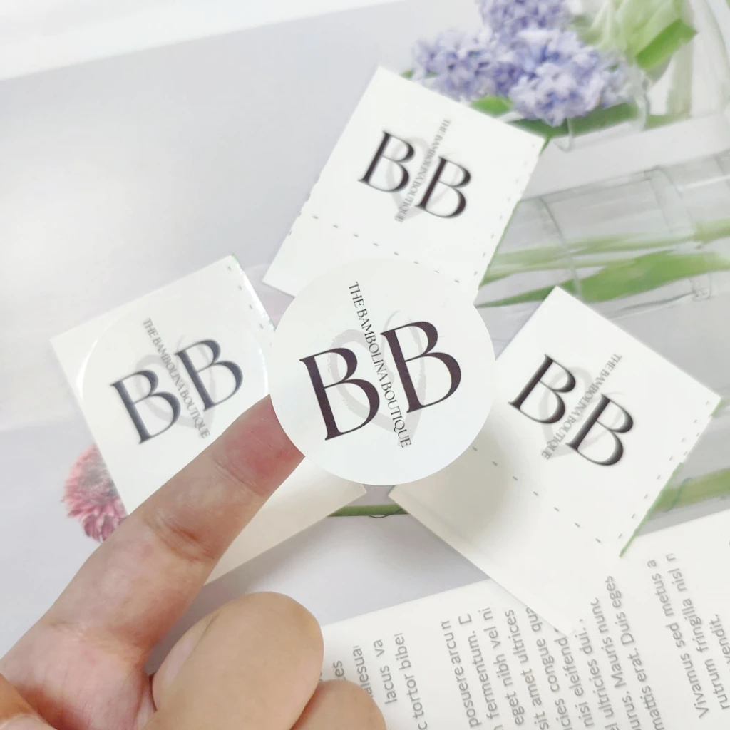 Custom Printed Round Sticker Waterproof Plastic Sticker Adhesive Paper Round Label Sticker