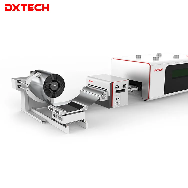 Coil Feeding Fiber Laser Cutting Machine Metal Steel for Metal Stainless Steel High Efficiency Fully Automatic 1000w 2000w