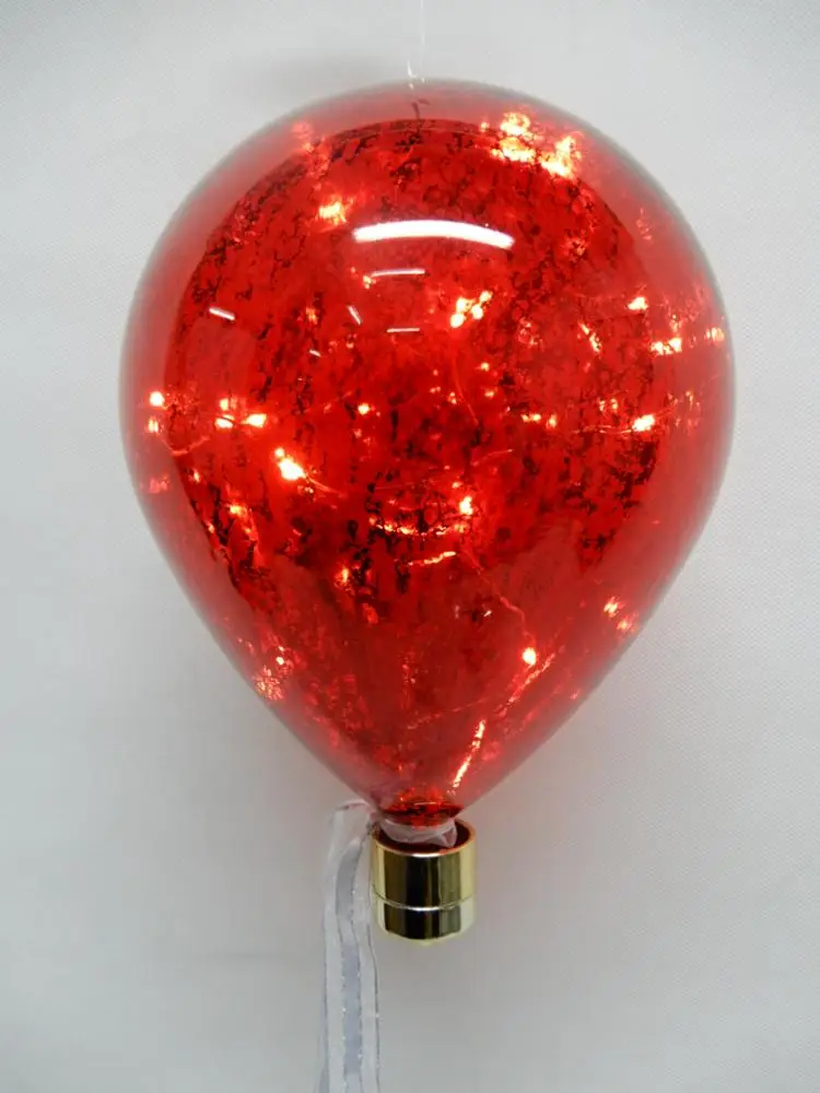 
High Quality Plastic Lighted Balloon PET Ornaments For Christmas Home Ornament 