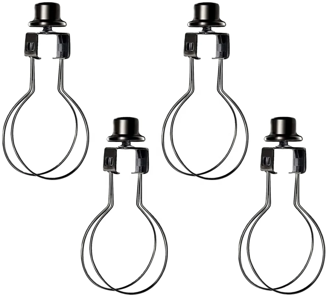 Креативные хобби, зажим для лампы, адаптер для лампы, зажим с затеняющим креплением, верхняя часть, черный полированный