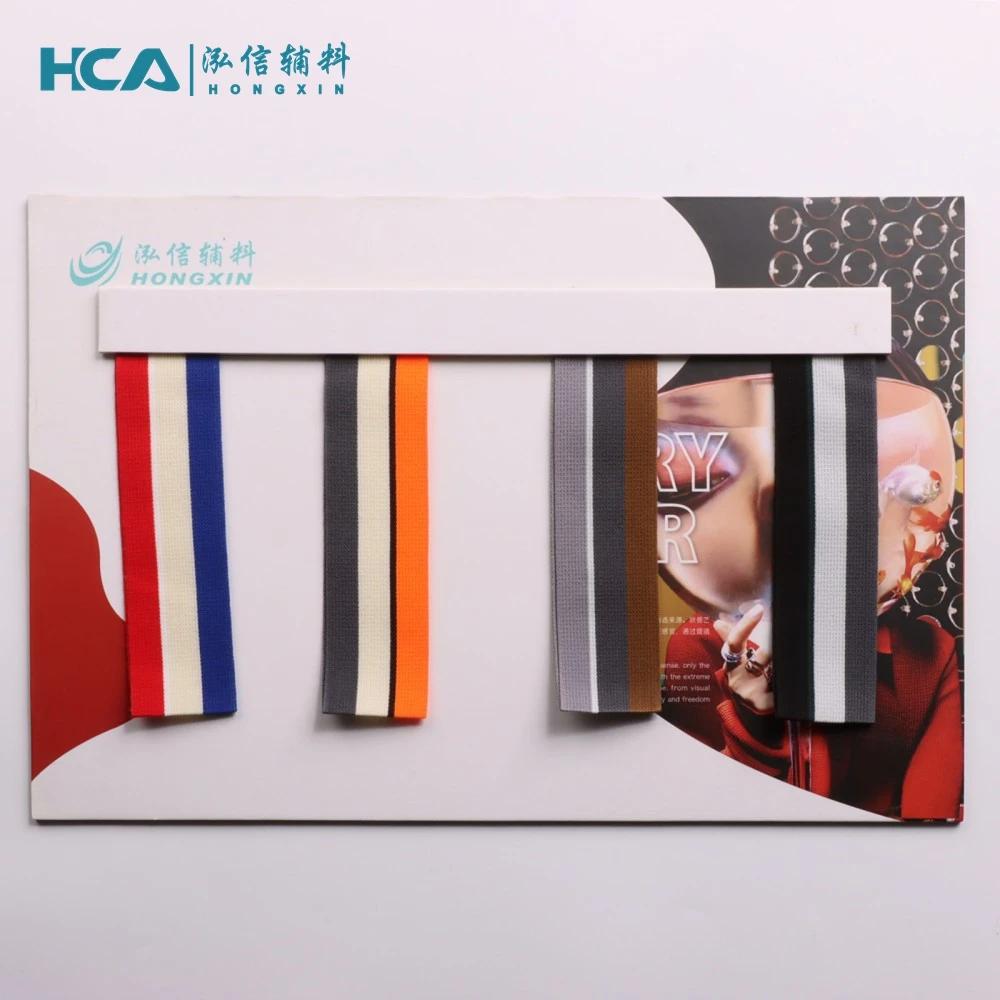High Quality 4.5CM Wholesale knitted polyester  elastic stripe mesh webbing tape for pant