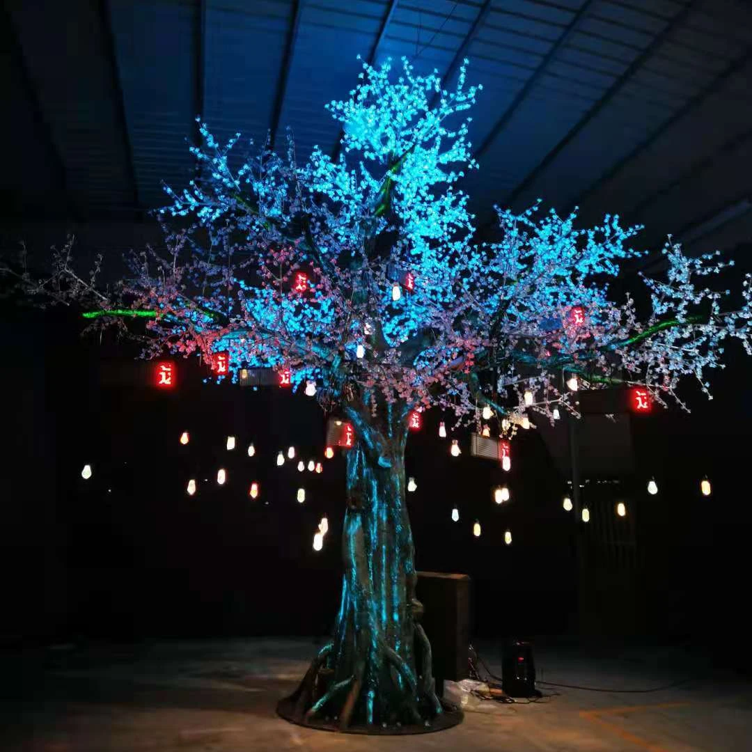 Factory Price good quality LED artificial trees with led lights show tree for garden decoration