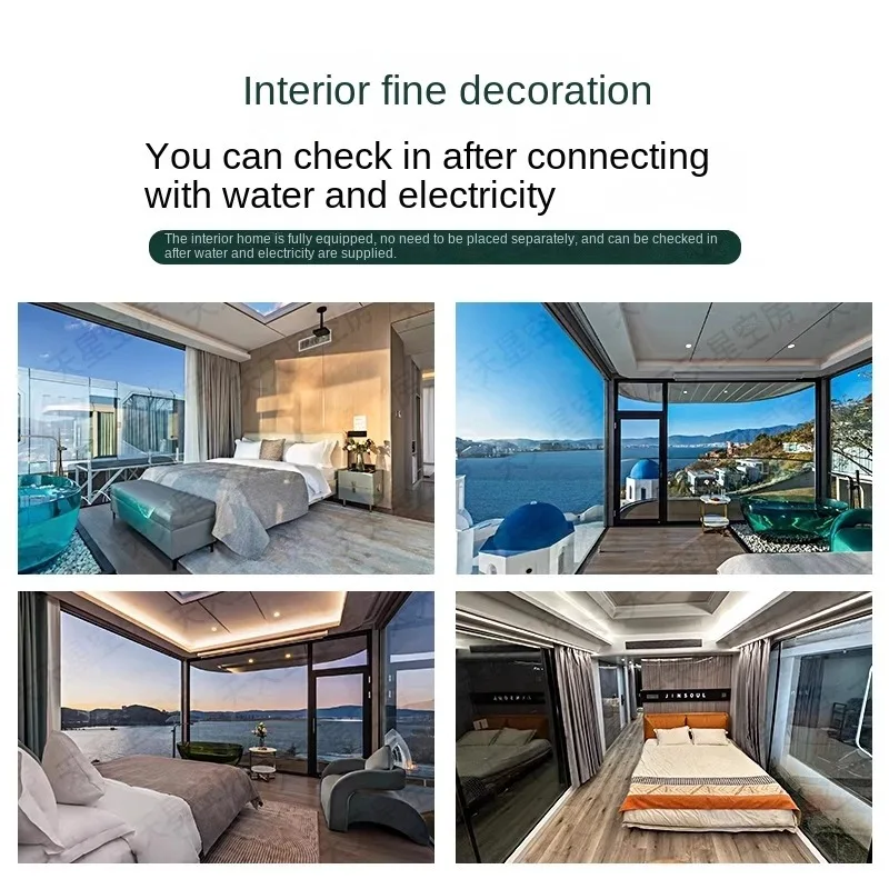 Prefabricated sunroom tiny casa containers homes houses mobile modular office pods portable prefab & prefabricada hotel