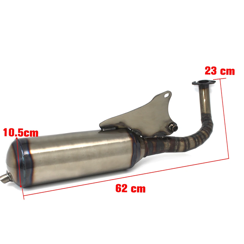 Motorcycle Exhaust Pipe and Muffler System for Yamaha JOG50 3KJ,3RY,4JP,4LV JOG50 JOG90 ZR EVO