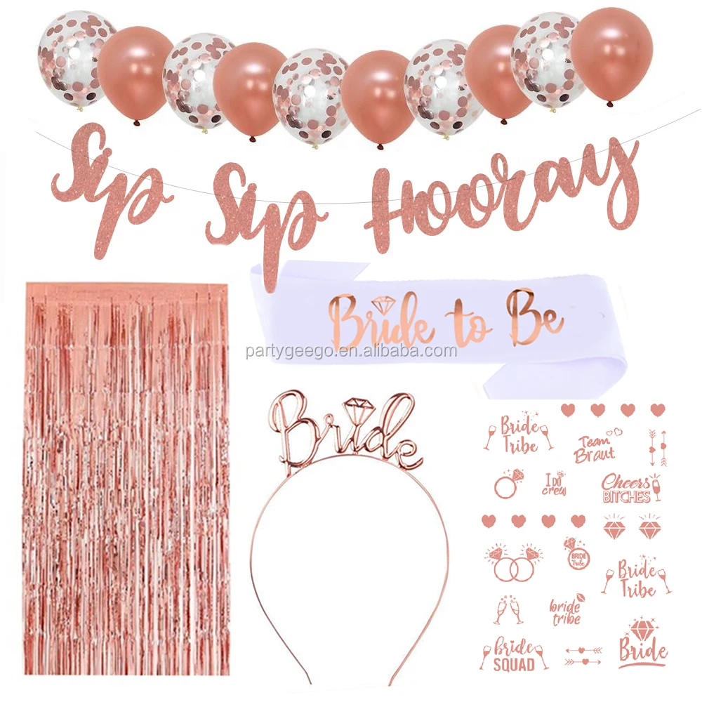bridal shower gifts for guest decorations bride to be kit bachelorette party custom party supplies set