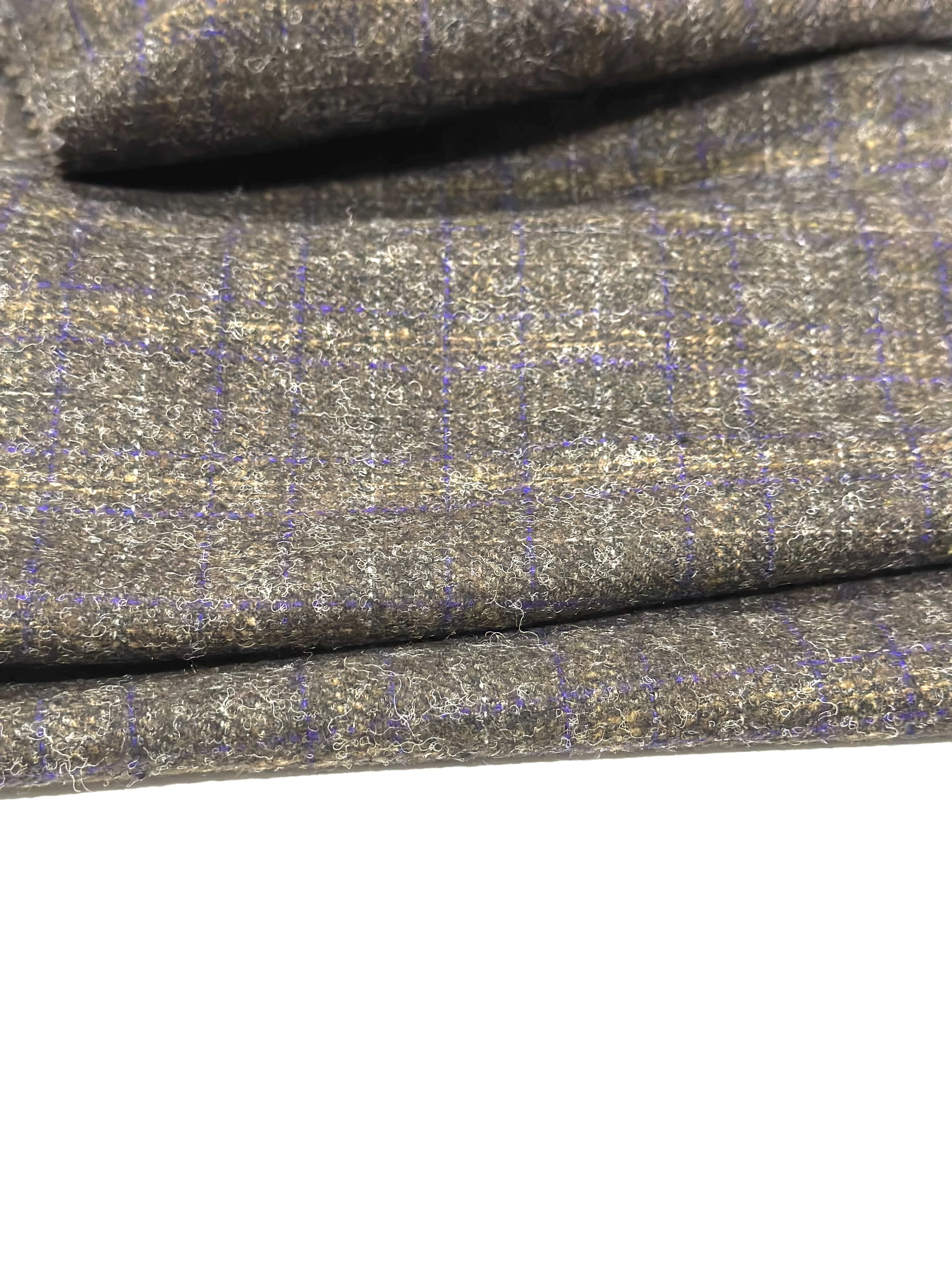 Standard Quality Harris Type Hairy Wool Tweed Blazer Fabric for Worldwide Export 100% Wool Fabric
