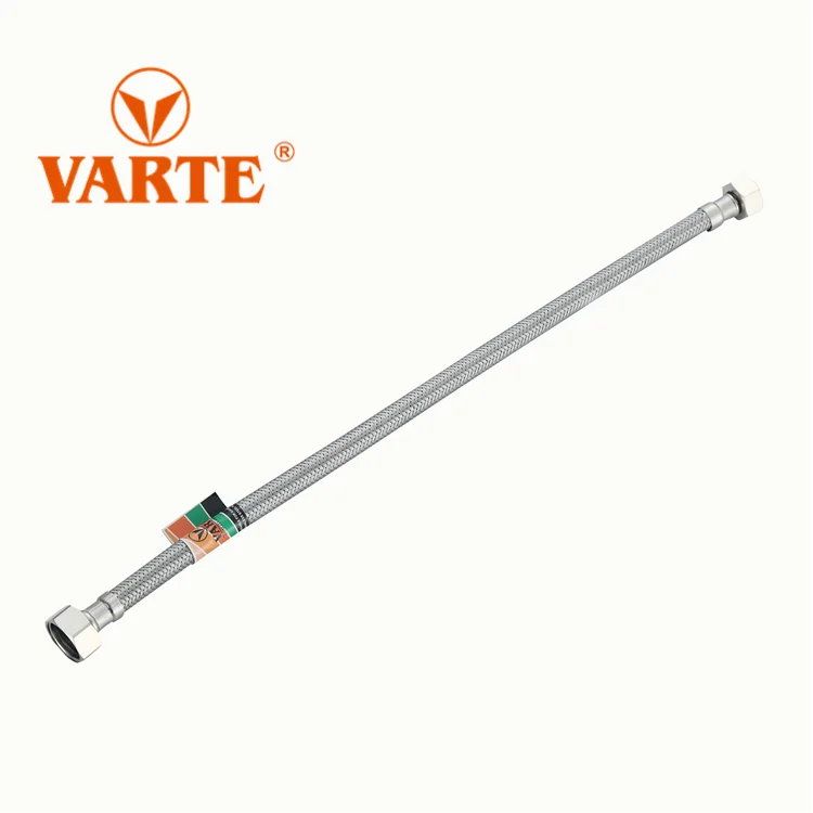 wholesale irrigation watering pipe and washing hose reel 30cm stainless steel flexible braided hose for faucet