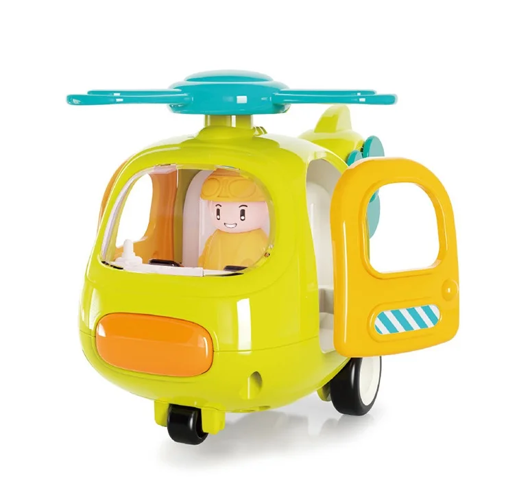 Cute cartoon inertial car baby car engineering car toy with sound and light