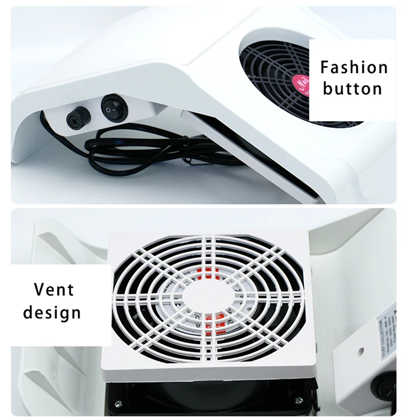 Powerful Dust Suction Collector Manicure Tools nail fan dust collector Nail Vacuum Cleaner