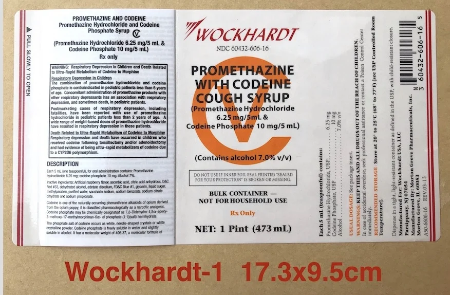  wockhardt bottle label sticker print actavis prometh cough syrup custom