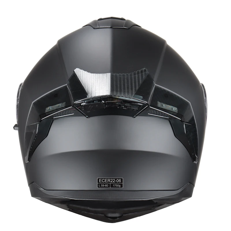 900 Fashion Crash Helmet Motorcycle Motorbike Double Lens ECE 22.06  Flip Up Helmet With Led Motorcycle Helmet Light