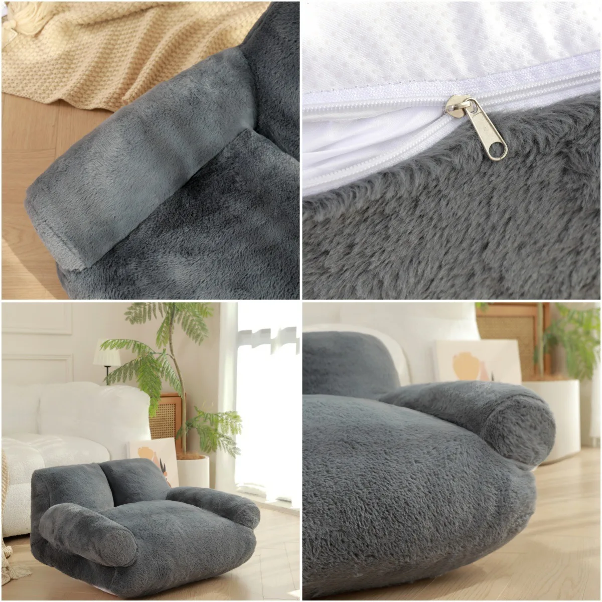 Wholesale Superior Soft Faux Fur Washable Comfortable Luxury Puppy Pet Dog Bed for Cats and Dog